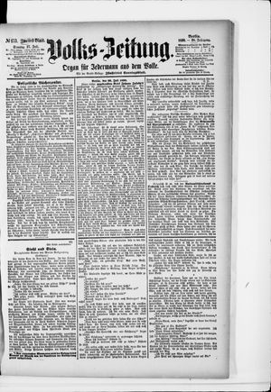 Volks-Zeitung vom 27.07.1890