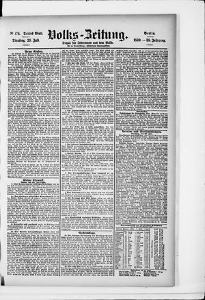 Volks-Zeitung on Jul 29, 1890