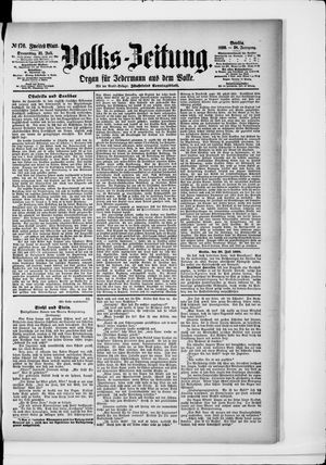 Volks-Zeitung vom 31.07.1890