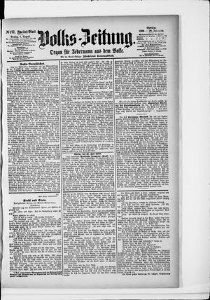 Volks-Zeitung vom 01.08.1890