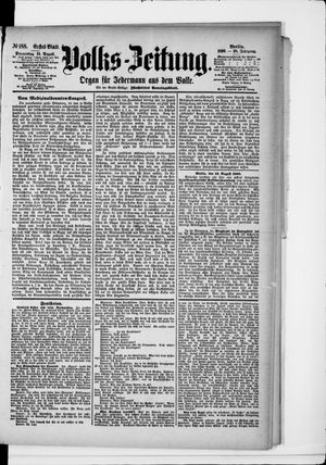 Volks-Zeitung vom 14.08.1890