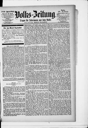 Volks-Zeitung vom 16.08.1890