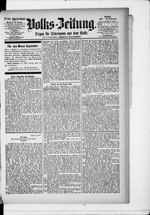 Volks-Zeitung vom 17.08.1890