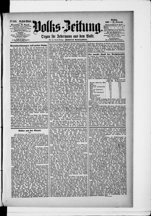 Volks-Zeitung on Aug 21, 1890