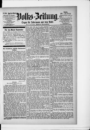 Volks-Zeitung on Aug 21, 1890