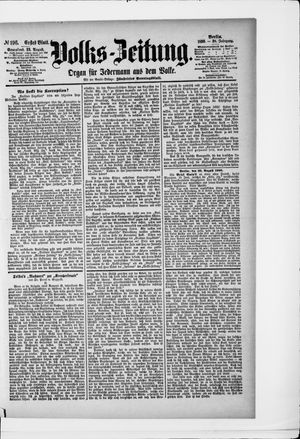 Volks-Zeitung vom 23.08.1890