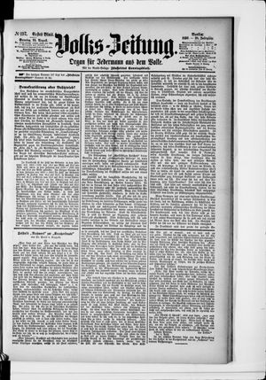 Volks-Zeitung vom 24.08.1890