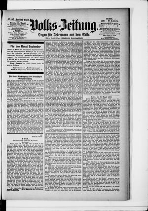 Volks-Zeitung vom 24.08.1890