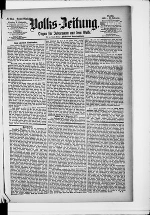 Volks-Zeitung vom 02.09.1890