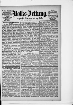 Volks-Zeitung vom 05.09.1890