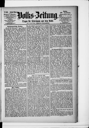 Volks-Zeitung on Sep 6, 1890