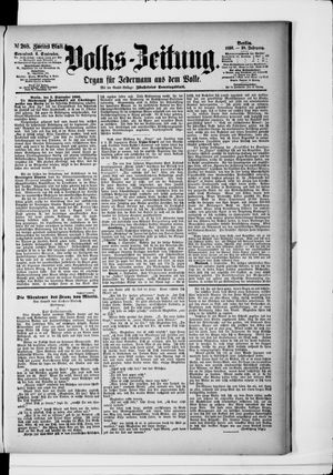 Volks-Zeitung on Sep 6, 1890