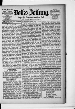 Volks-Zeitung vom 07.09.1890