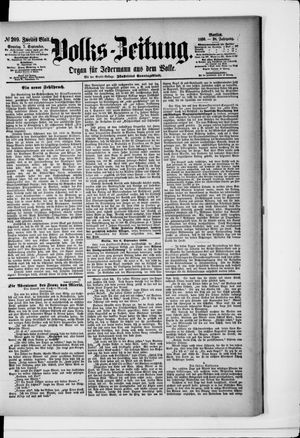 Volks-Zeitung vom 07.09.1890