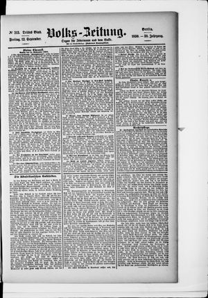 Volks-Zeitung on Sep 12, 1890