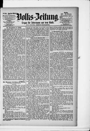 Volks-Zeitung vom 13.09.1890