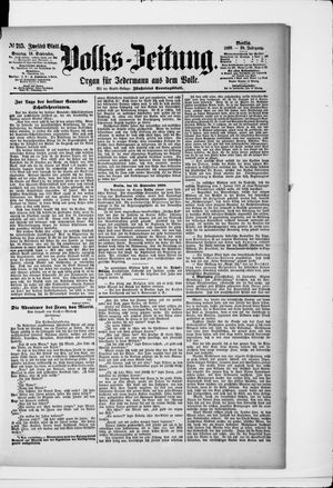 Volks-Zeitung on Sep 14, 1890