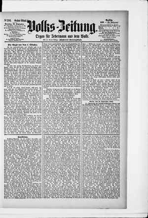 Volks-Zeitung vom 16.09.1890