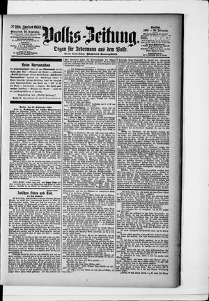 Volks-Zeitung vom 20.09.1890