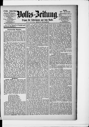Volks-Zeitung vom 23.09.1890