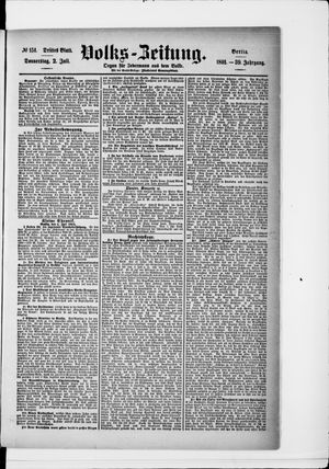 Volks-Zeitung on Jul 2, 1891