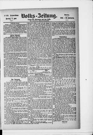 Volks-Zeitung vom 03.07.1891