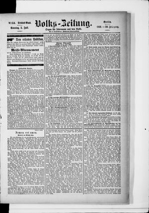 Volks-Zeitung vom 05.07.1891