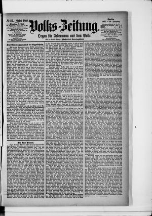 Volks-Zeitung vom 07.07.1891