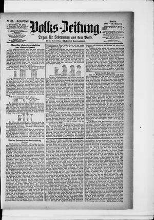 Volks-Zeitung vom 16.07.1891