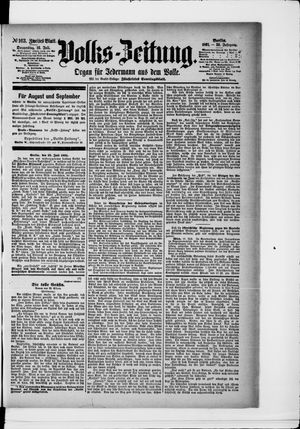 Volks-Zeitung vom 16.07.1891