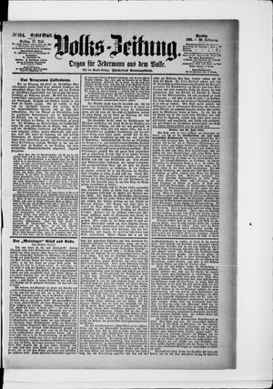 Volks-Zeitung vom 17.07.1891