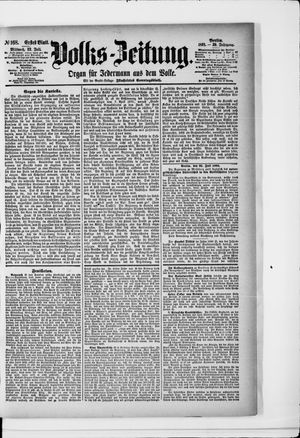 Volks-Zeitung vom 22.07.1891