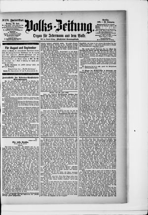 Volks-Zeitung vom 24.07.1891