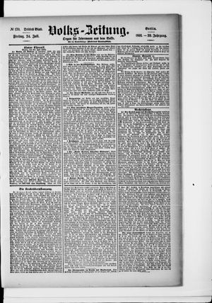 Volks-Zeitung vom 24.07.1891