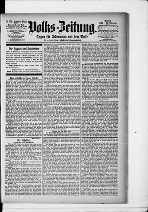 Volks-Zeitung vom 25.07.1891