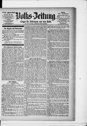 Volks-Zeitung vom 26.07.1891
