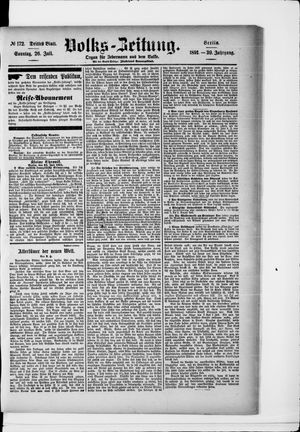 Volks-Zeitung vom 26.07.1891