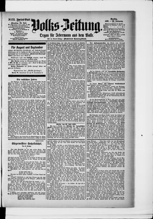 Volks-Zeitung vom 28.07.1891