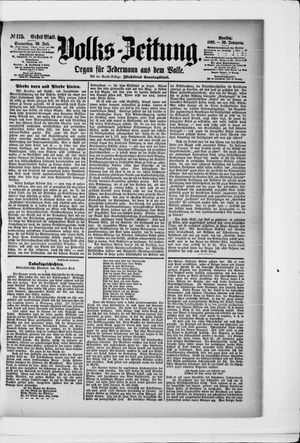 Volks-Zeitung vom 30.07.1891