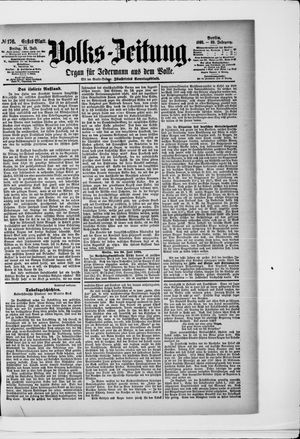 Volks-Zeitung vom 31.07.1891