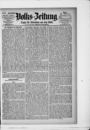 Volks-Zeitung vom 01.08.1891