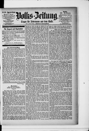 Volks-Zeitung vom 02.08.1891