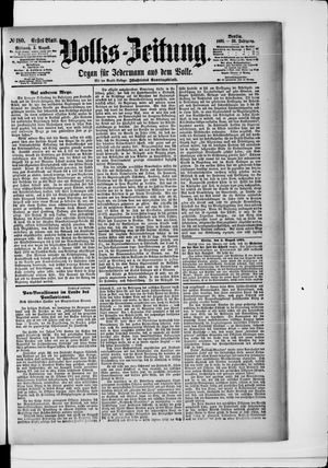Volks-Zeitung vom 05.08.1891