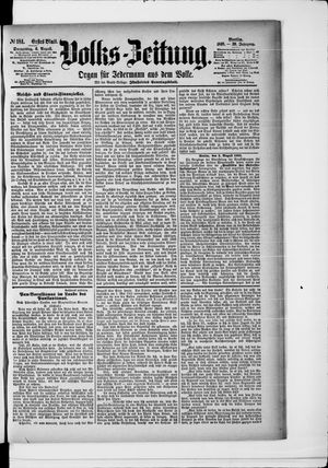 Volks-Zeitung vom 06.08.1891