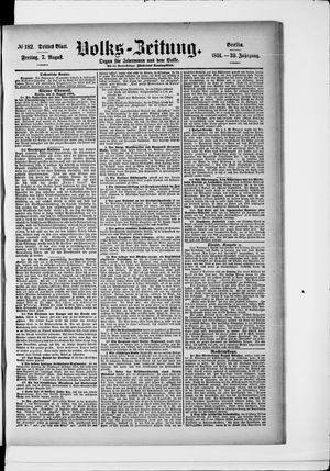 Volks-Zeitung vom 07.08.1891