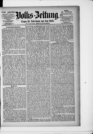 Volks-Zeitung vom 08.08.1891