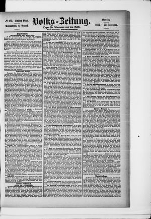 Volks-Zeitung vom 08.08.1891