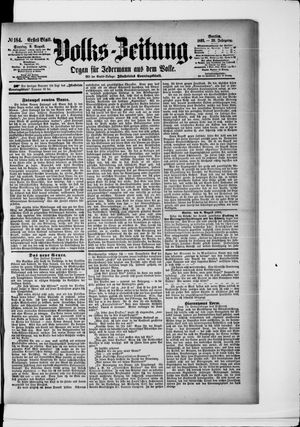 Volks-Zeitung vom 09.08.1891