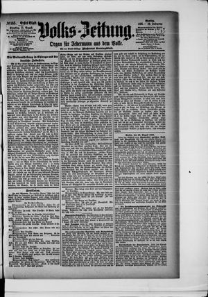 Volks-Zeitung vom 11.08.1891