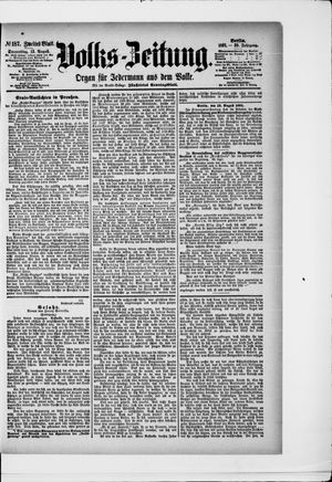 Volks-Zeitung vom 13.08.1891